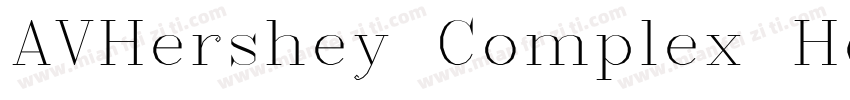 AVHershey Complex He字体转换